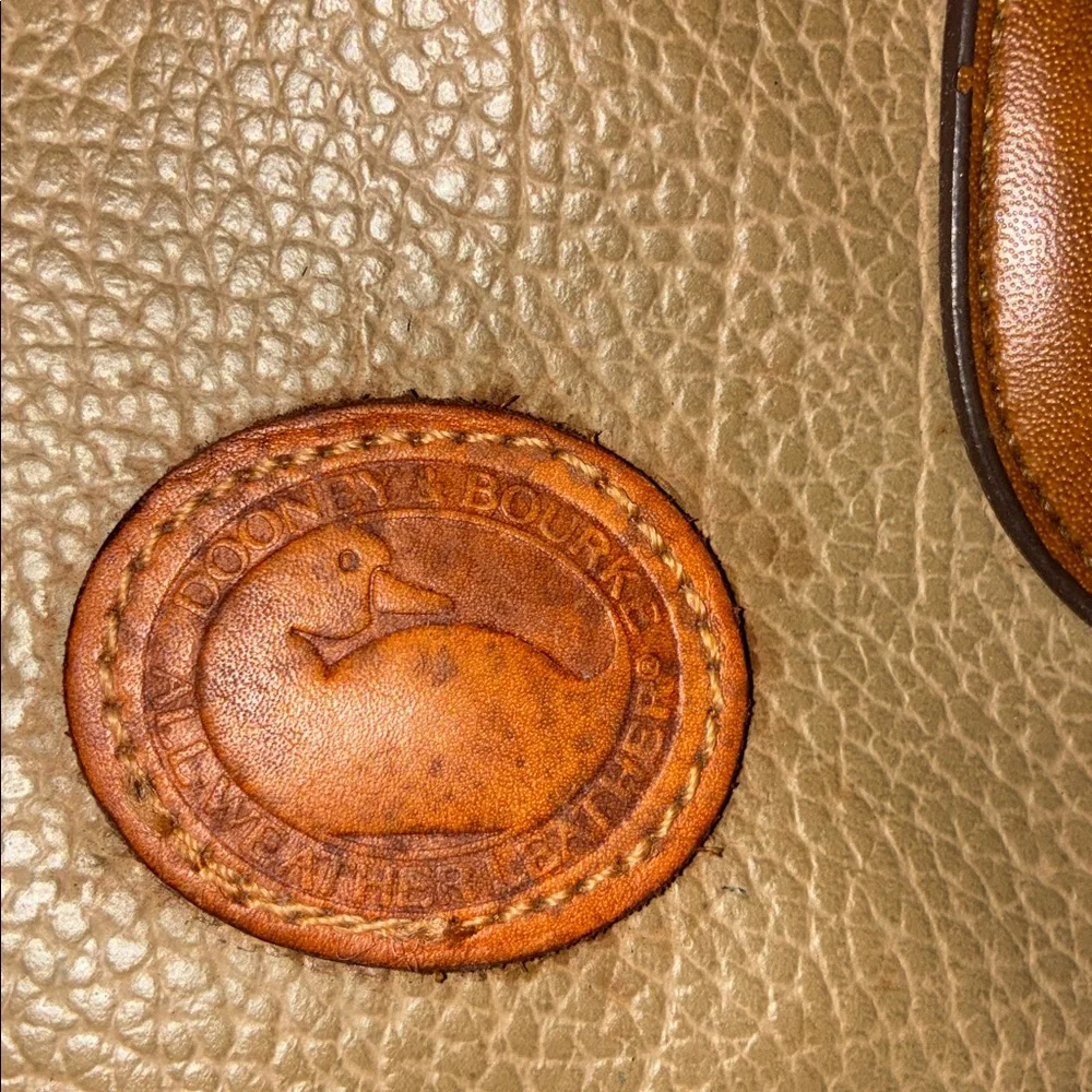 Dooney & Bourke Olive and‎ Brown Leather Satchel